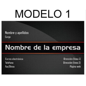 tarjeta modelo 1